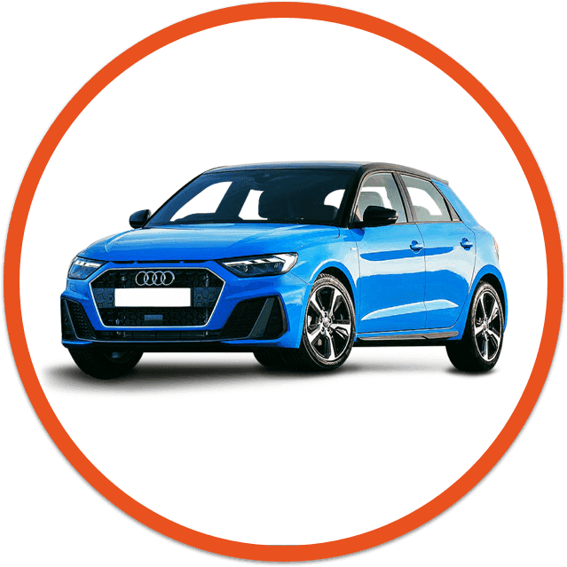 Blue Audi car image