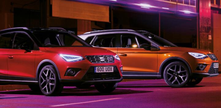 Seat Arona two parked cars image