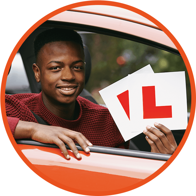 teen boy learner driver
