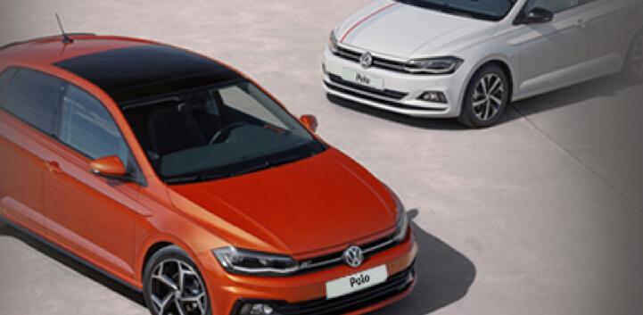 Orange Volkswagen Polo car image